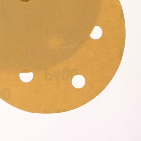 4 Inch Yellow Sanding Disc 8holes 5" Aluminum Oxide Sandpaper Abrasive Disc